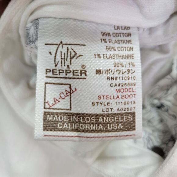 Chip & Pepper Stella Bootcut Jeans White 26 - Picture 8 of 8